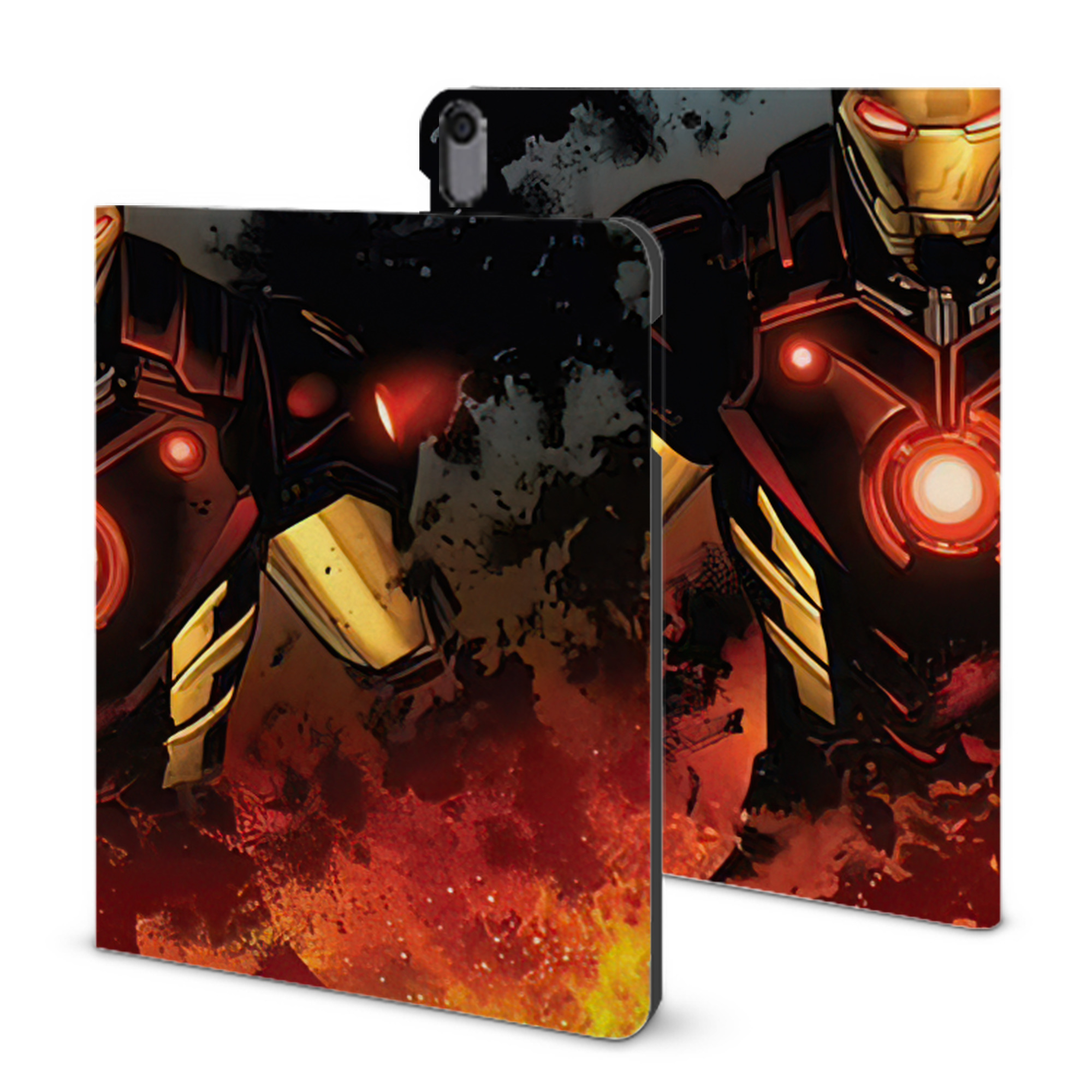 （画像用） アベンジャーズ The Avengers IPad ケース ブック型 PUレザー TPU 耐衝撃 軽量 薄型 ペン収納なし 全面保護 IPad 各モデル対応